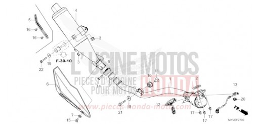 EXHAUST MUFFLER NSS750S de 2025